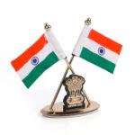 Khadi Ashoka Pillar Showpiece with Indian Flag – Premium Steel Emblem for Home, Office & Corporate Gifting - Image 4