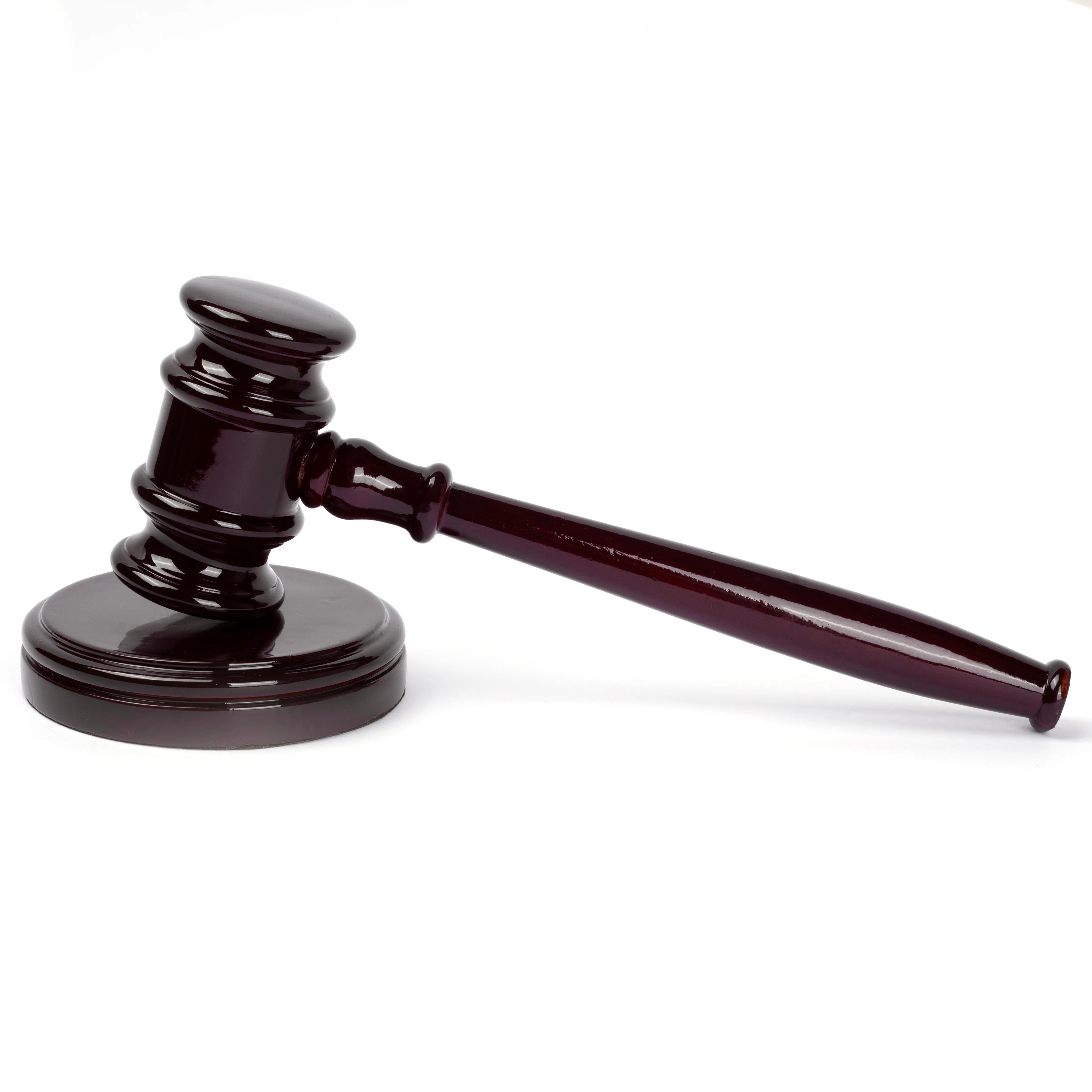 Wooden Gavel & Block Set – Glossy Maroon Finish – For Judge, Lawyer, Auction & Office